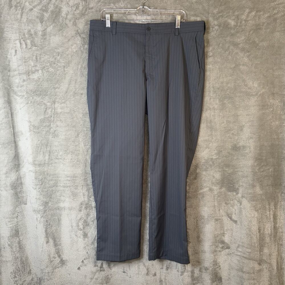 Nike Golf Tour Performance Dri-FIT Pinstripe Pants 36x30 Gray Black Preppy